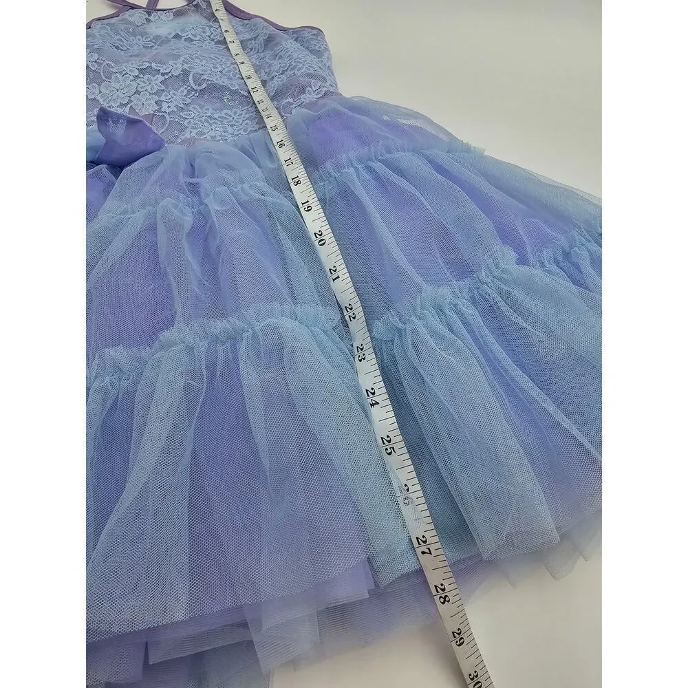 Weissman Dancewear Girls Size MC 10/12 Blue and Purple Costume/Fairy Dress Up